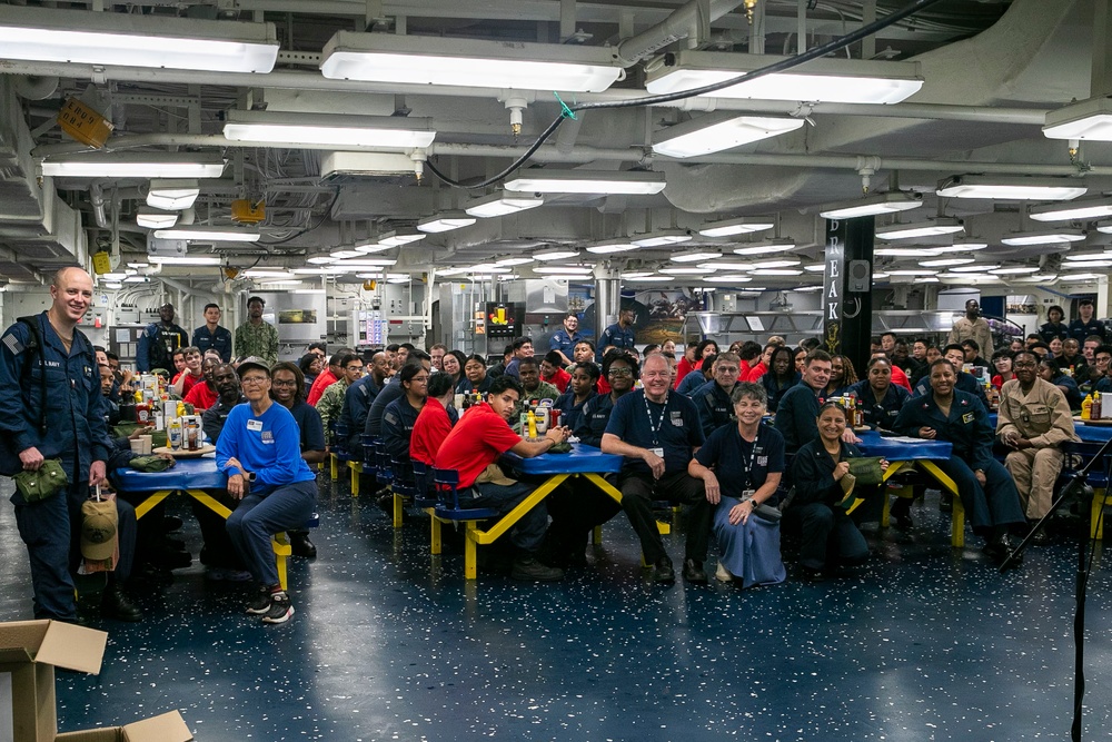USO Sasebo Thanks USS Tripoli’s Supply Department