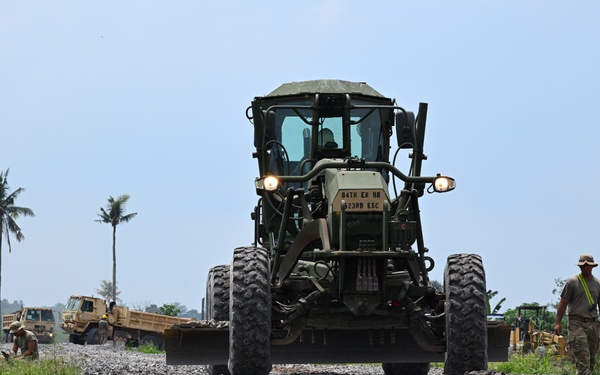 130th Engineer Brigade Constructs Road during SGS 25