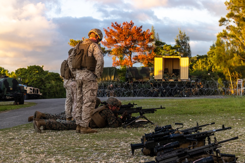 III MEF Support Battalion executes live-fire machine gun range