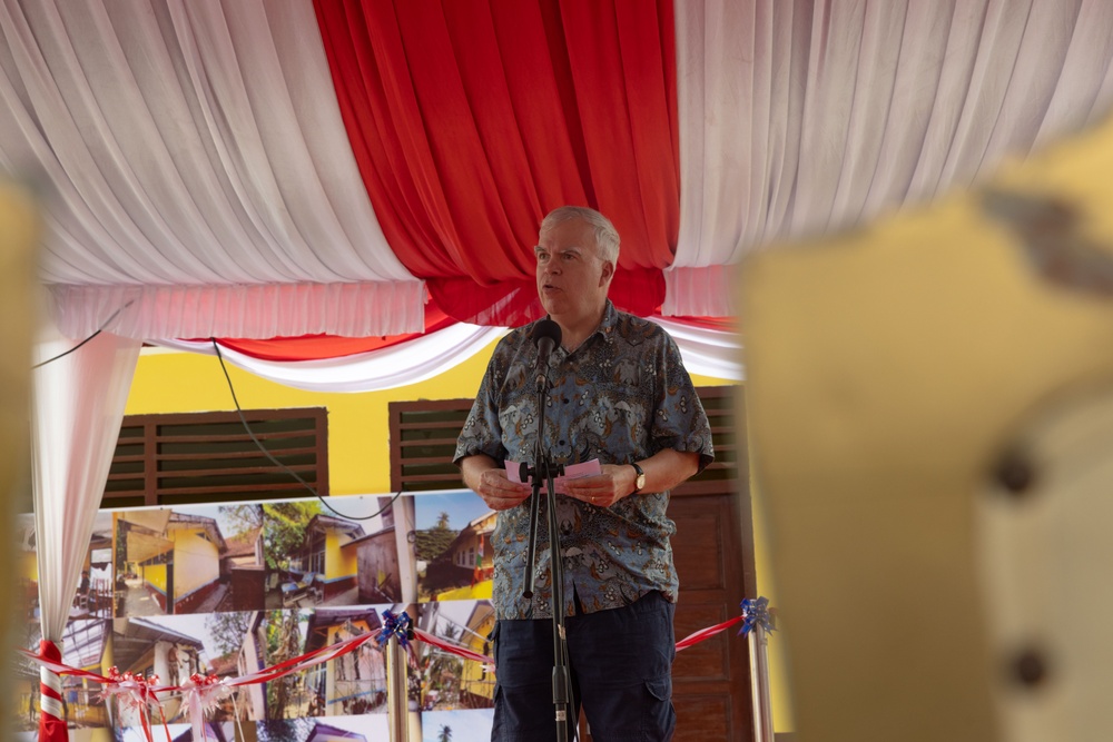 Engineer Civic Assistance Program hosts  ribbon cutting ceremony for local school in Indonesia during SGS 25