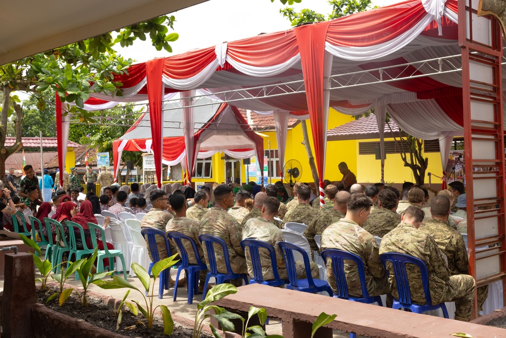 Engineer Civic Assistance Program hosts  ribbon cutting ceremony for local school in Indonesia during SGS 25