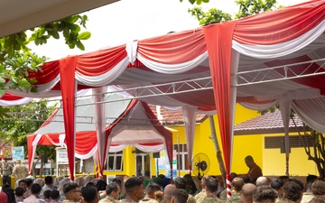 Engineer Civic Assistance Program hosts  ribbon cutting ceremony for local school in Indonesia during SGS 25