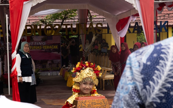 Engineer Civic Assistance Program hosts  ribbon cutting ceremony for local school in Indonesia during SGS 25