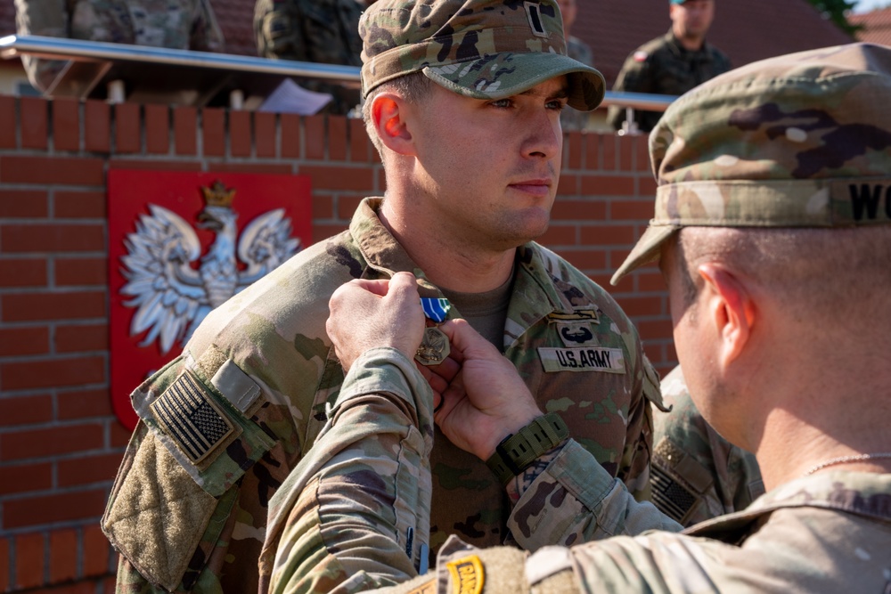 NATO Multinational Battle Group Poland Honors service members