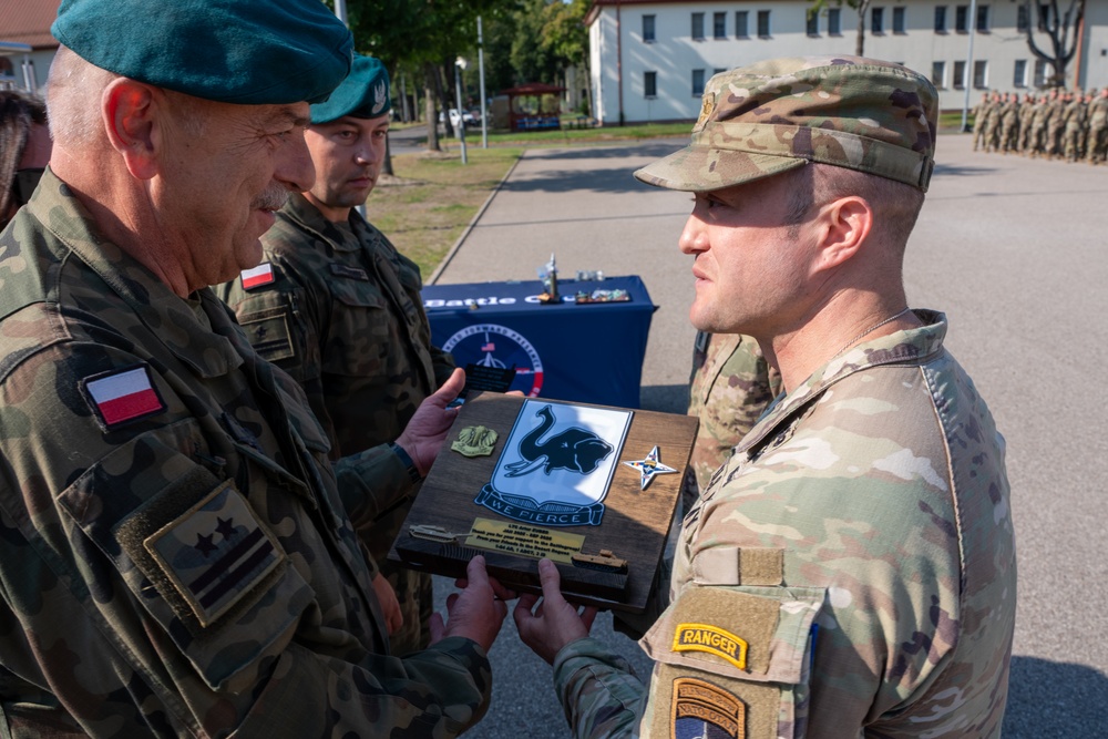 NATO Multinational Battle Group Poland Honors service members
