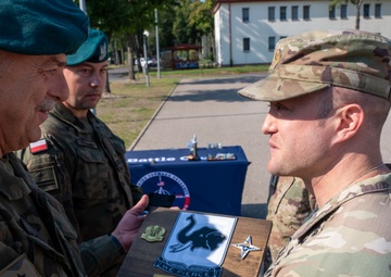NATO Multinational Battle Group Poland Honors service members
