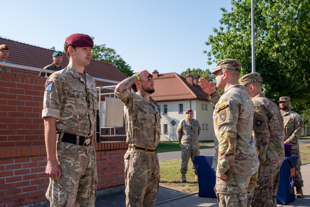 NATO Multinational Battle Group Poland Honors service members