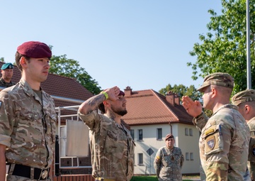 NATO Multinational Battle Group Poland Honors service members