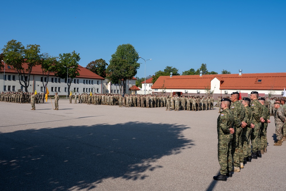 NATO Multinational Battle Group Poland Honors service members