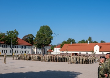 NATO Multinational Battle Group Poland Honors service members