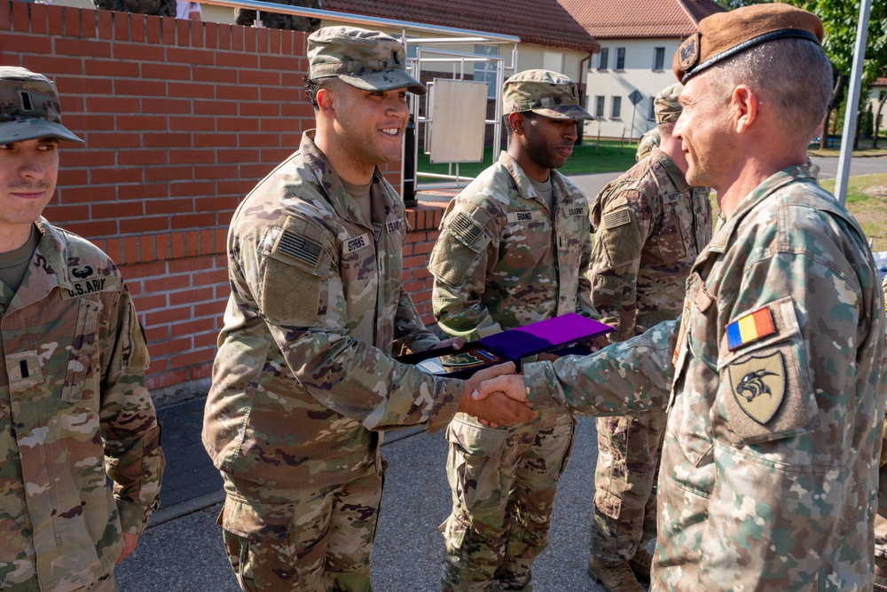 NATO Multinational Battle Group Poland Honors service members