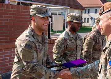 NATO Multinational Battle Group Poland Honors service members