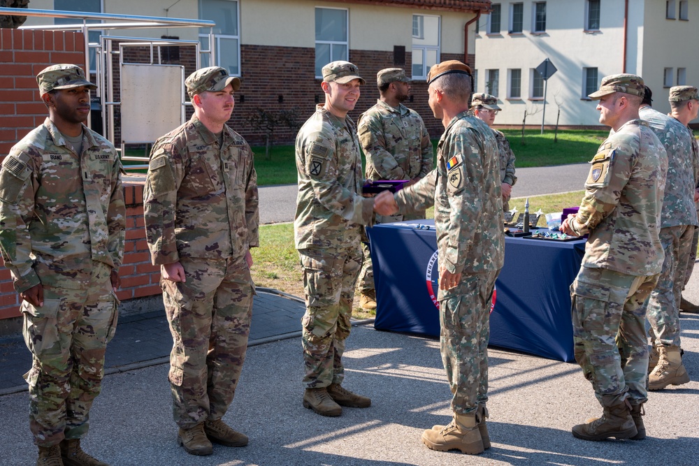 NATO Multinational Battle Group Poland Honors service members