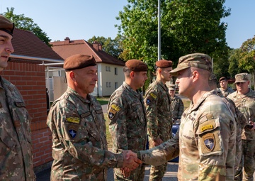 NATO Multinational Battle Group Poland Honors service members