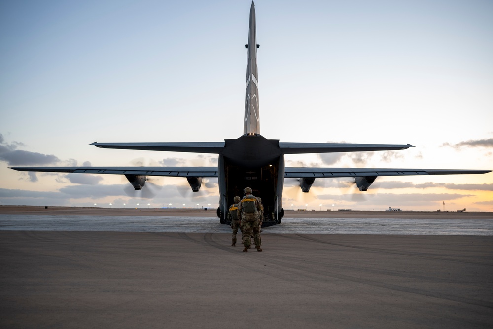 130th Airlift and 1-143 Infantry Regiment Conducts Airborne Operations BRIGHT STAR 25