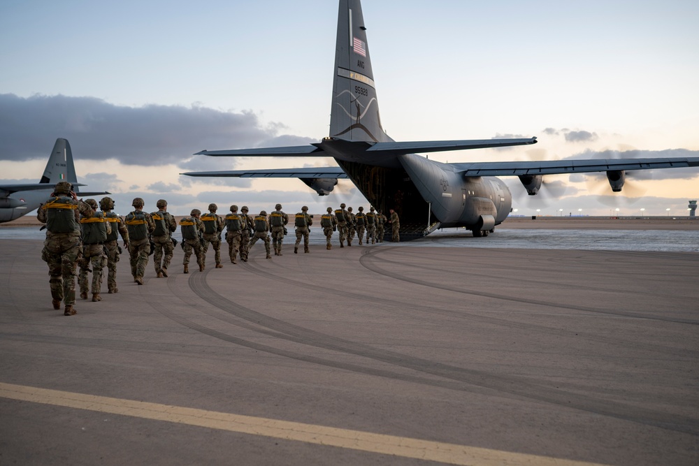 130th Airlift and 1-143 Infantry Regiment Conducts Airborne Operations BRIGHT STAR 25