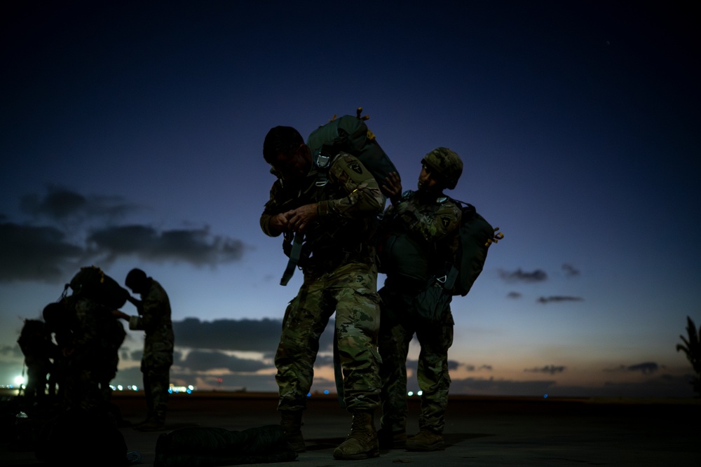 130th Airlift and 1-143 Infantry Regiment Conducts Airborne Operations BRIGHT STAR 25