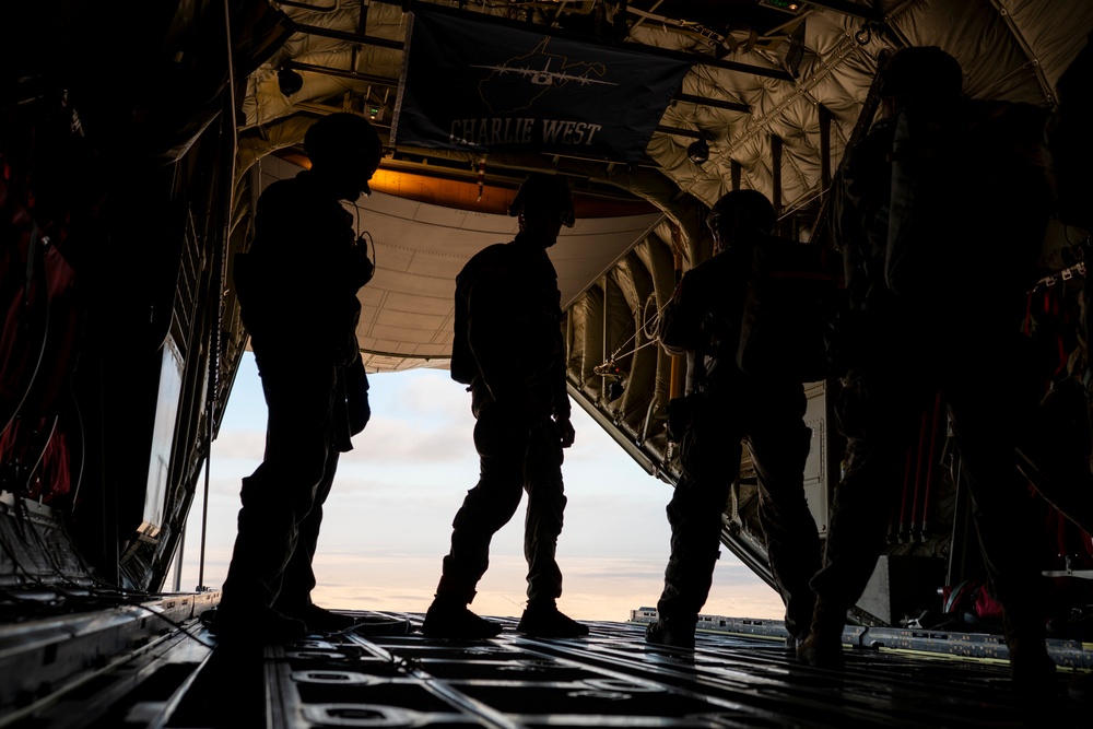 130th Airlift and 1-143 Infantry Regiment Conducts Airborne Operations BRIGHT STAR 25