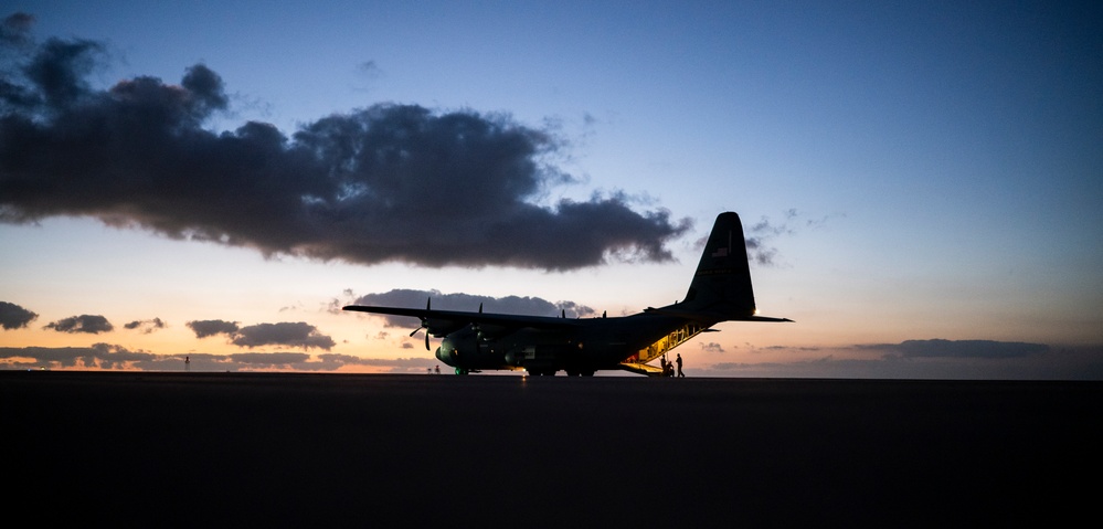 130th Airlift and 1-143 Infantry Regiment Conducts Airborne Operations BRIGHT STAR 25