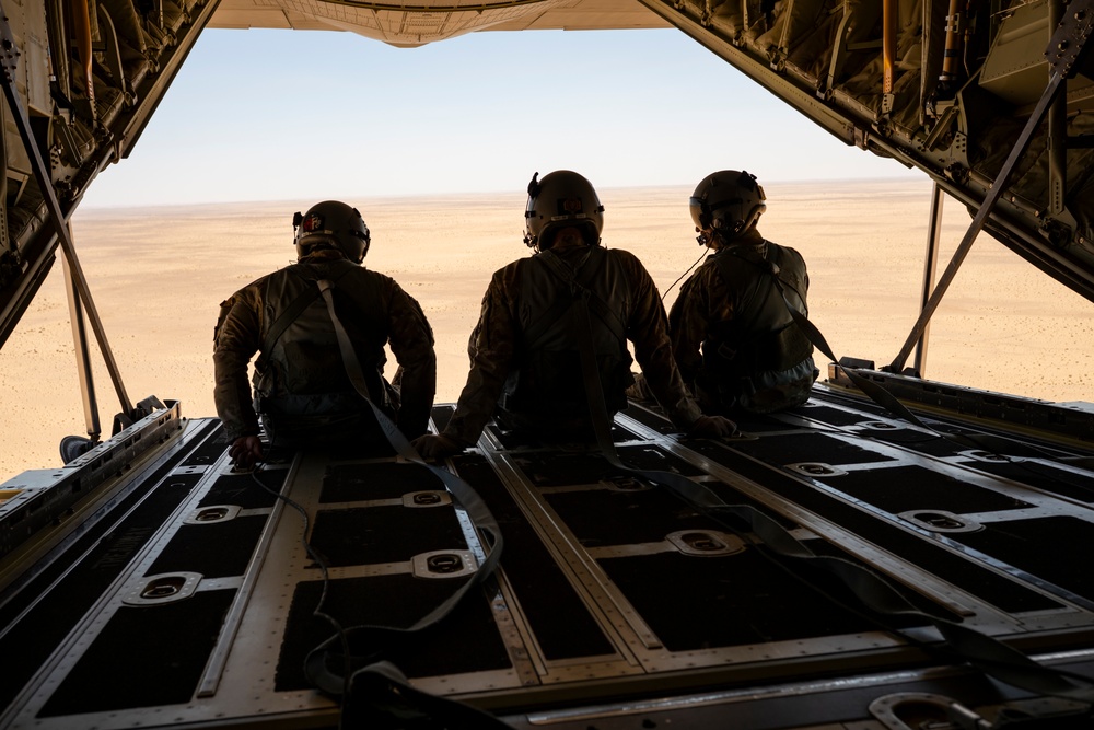 130th Airlift and 1-143 Infantry Regiment Conducts Airborne Operations BRIGHT STAR 25