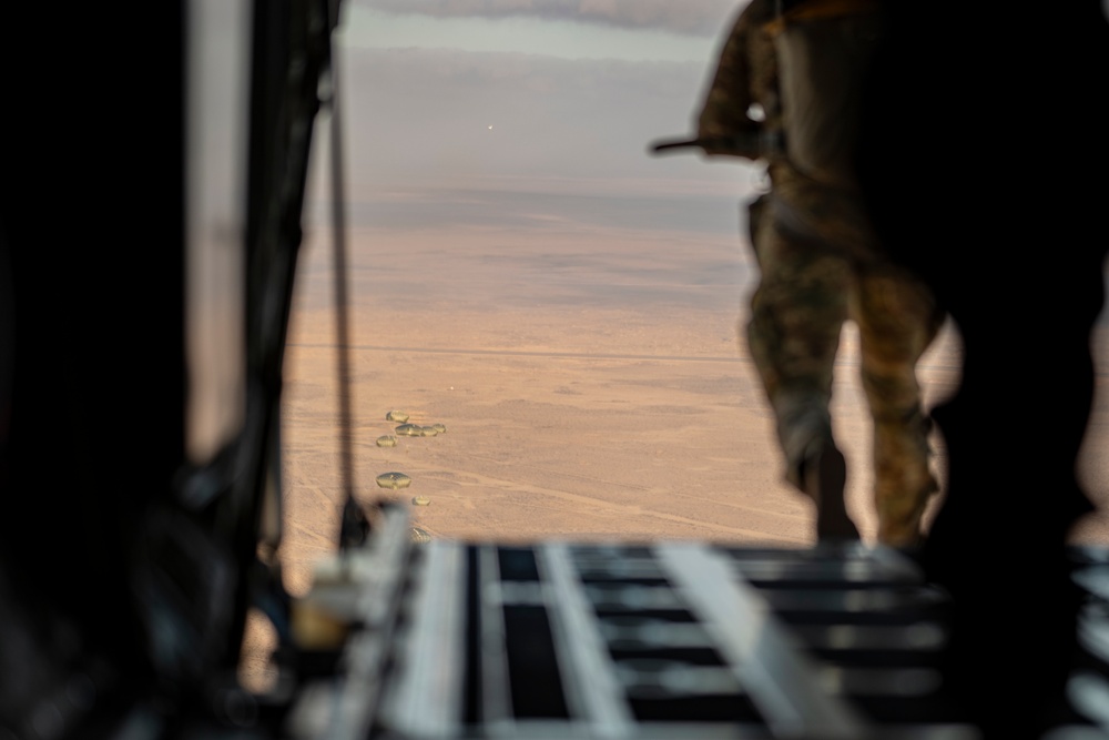 130th Airlift and 1-143 Infantry Regiment Conducts Airborne Operations BRIGHT STAR 25