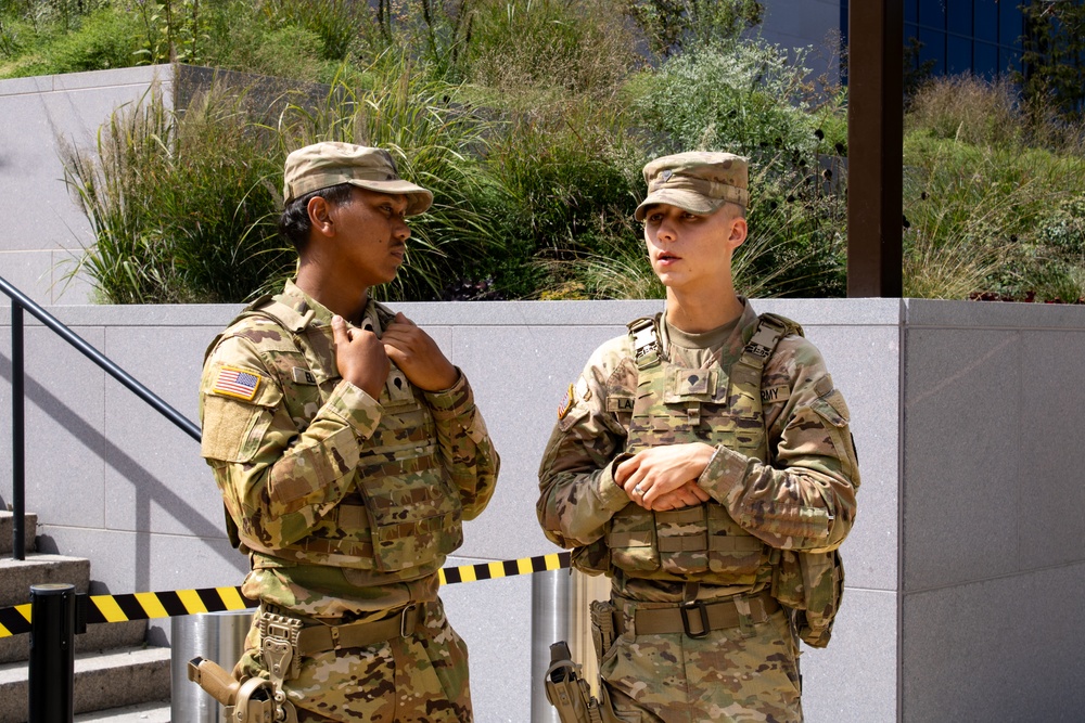 South Carolina Soldiers Patrol The D.C. National Mall