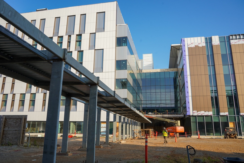 Construction continues on the Louisville Medical Center Sept. 3, 2025