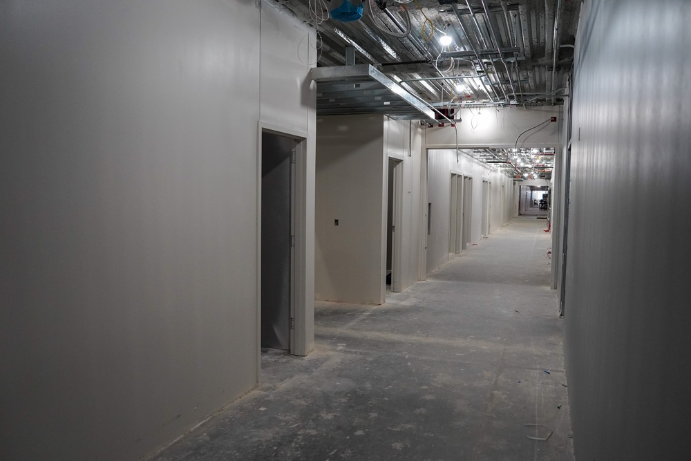 Construction continues on the Louisville Medical Center Sept. 3, 2025
