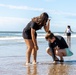 Marines with Personnel Administration School host a beach bash event