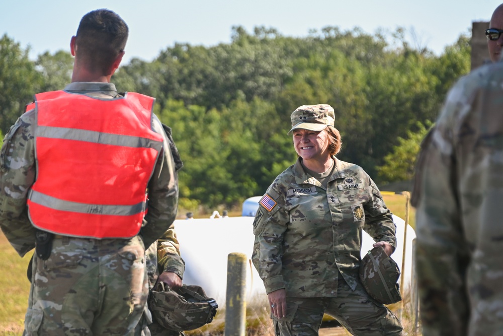 Maj. Gen. Laura McHugh visits Live Fire Shoot House Master Trainer Course