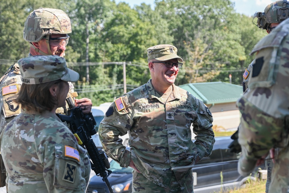 Maj. Gen. Laura McHugh visits Live Fire Shoot House Master Trainer Course