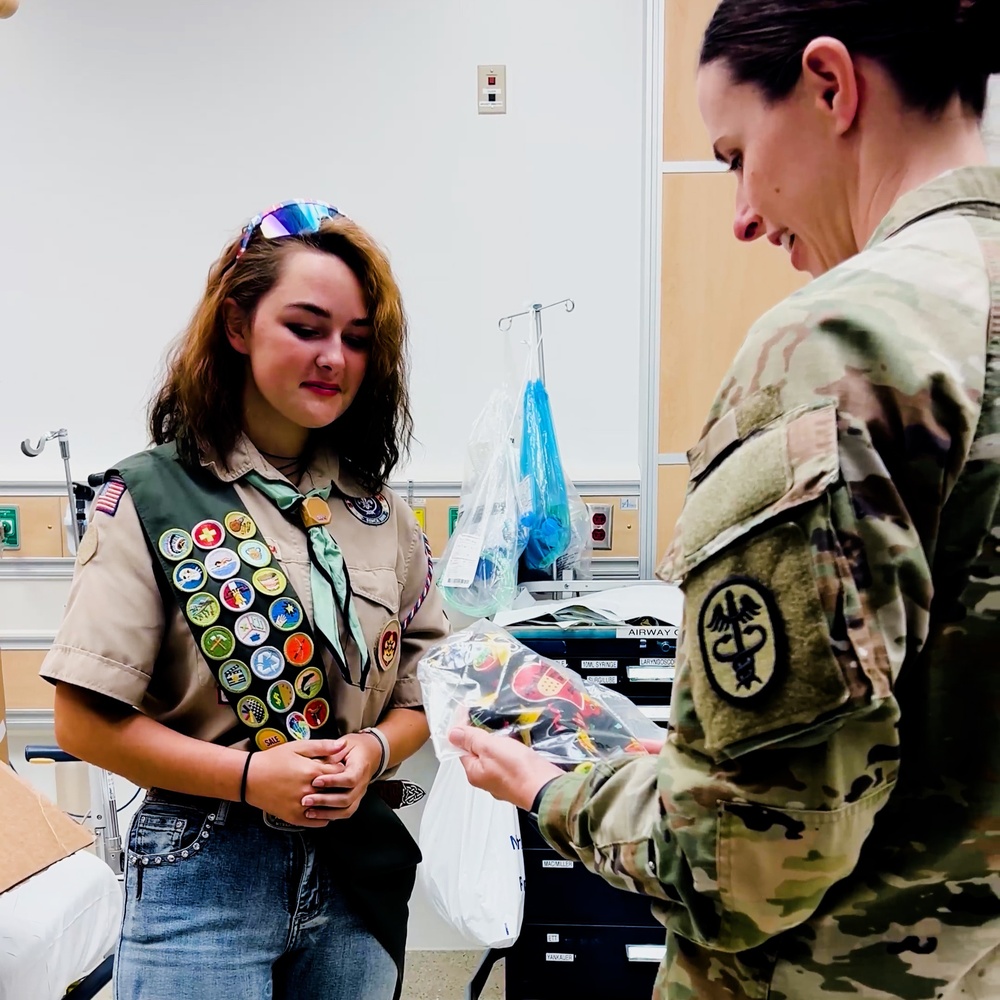 Eagle Scout candidate’s project makes Winn ER visits bearable for children
