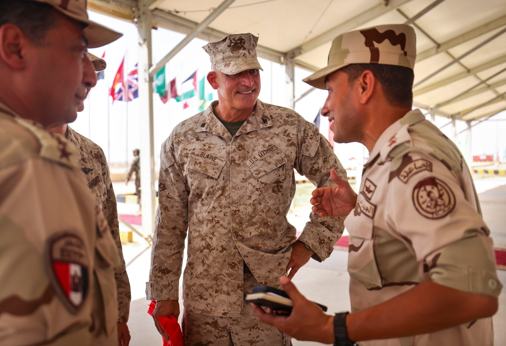 U.S. Marine promotes to colonel during BRIGHT STAR 25