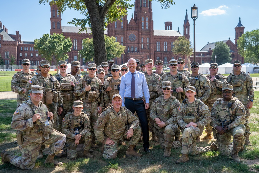 U.S. Rep William Timmons Visits Troops in Washington, D.C.