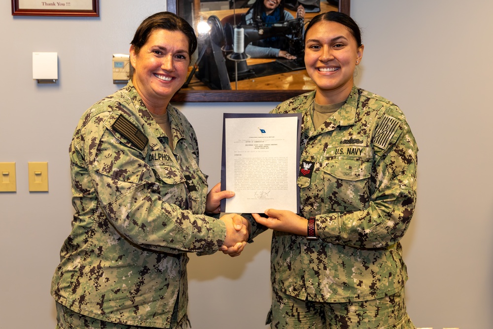 Norfolk Naval Shipyard Recognizes Sailors for Quarterly Awards