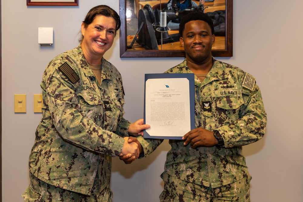 Norfolk Naval Shipyard Recognizes Sailors for Quarterly Awards