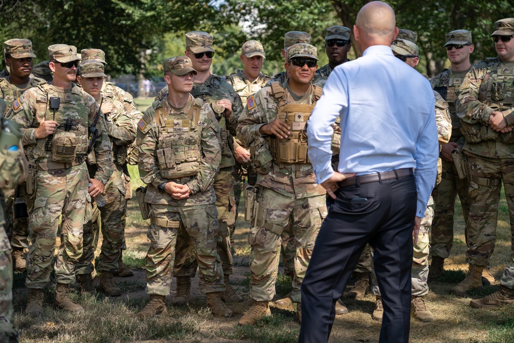 U.S. Rep William Timmons Visits Troops in Washington, D.C.