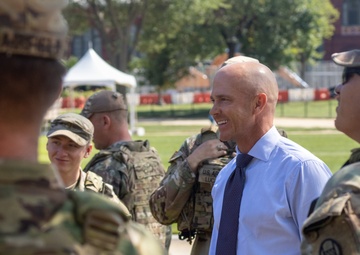 South Carolina Representative William Timmons Visits South Carolina Soldiers In Washington D.C.