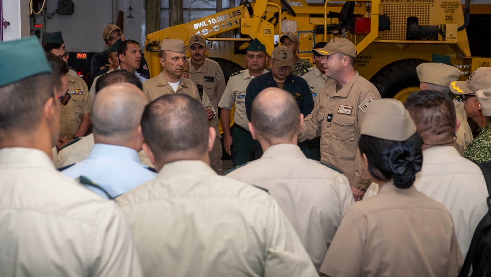 Colombian Navy Tours Makin Island