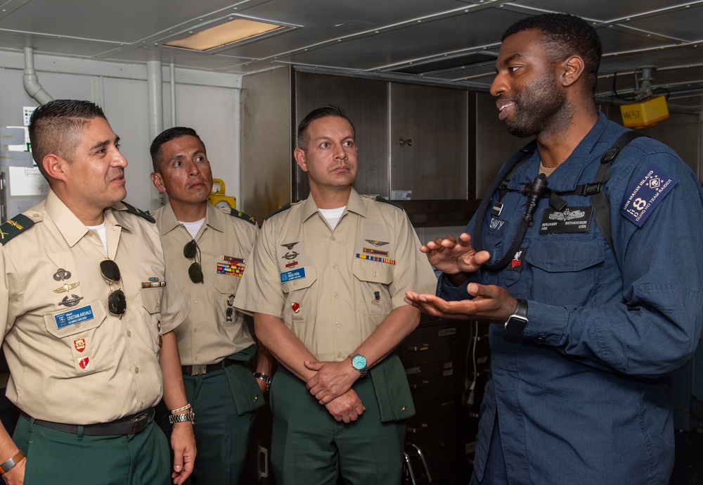 Colombian Navy Tours Makin Island