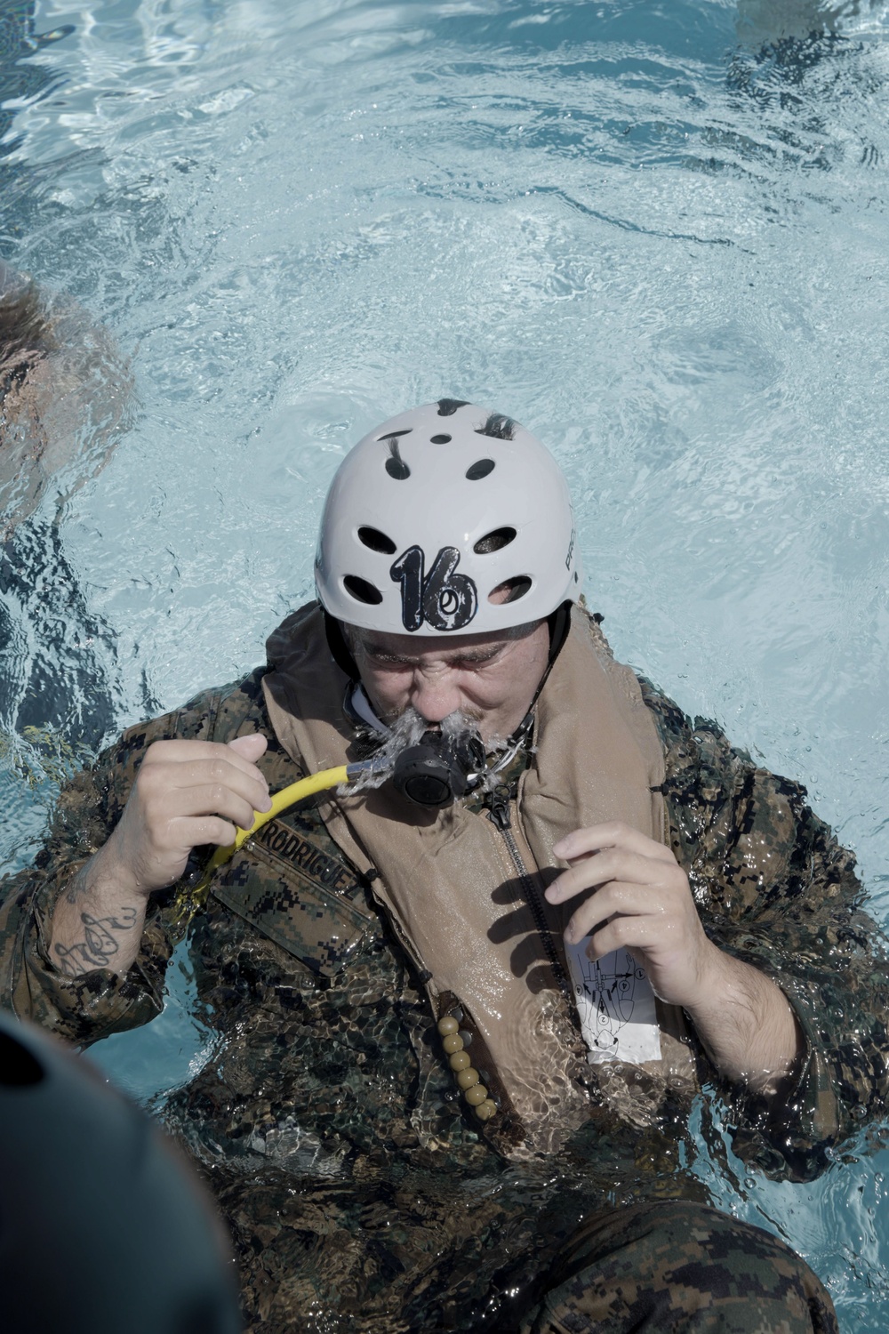 11th MEU Marines participate in Underwater Egress Training