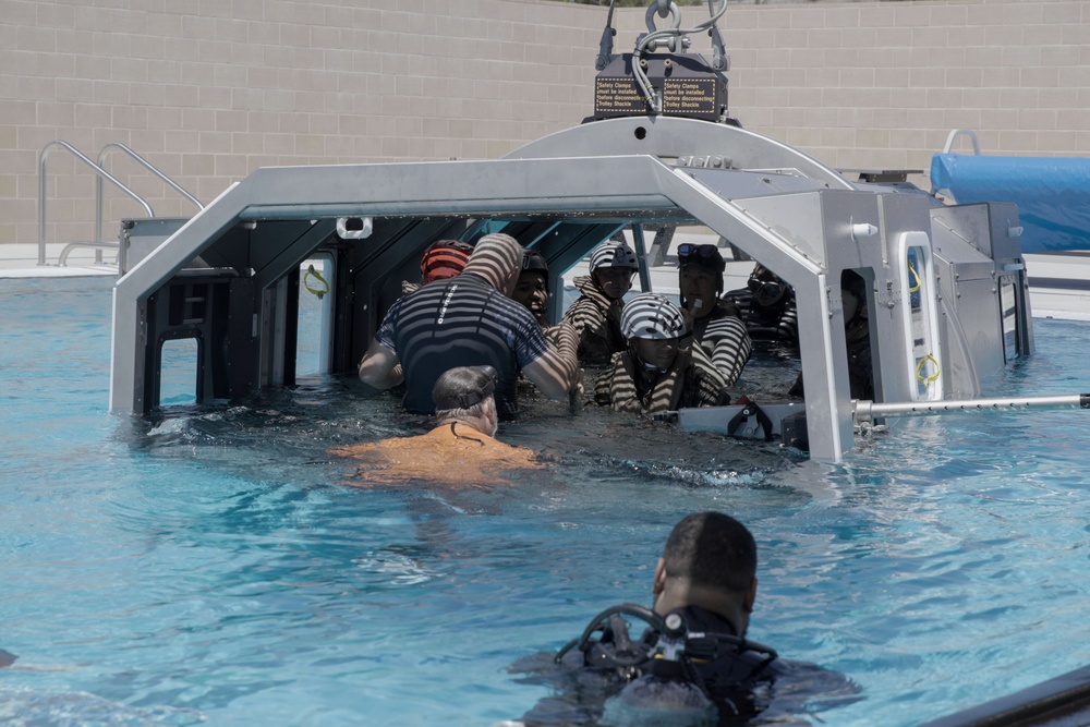 11th MEU Marines participate in Underwater Egress Training