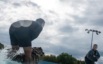 509 SFS military working dogs complete water aggression training
