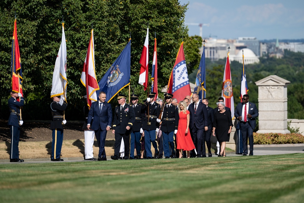 Polish President Karol Nawrocki Visits Arlington National Cemetery