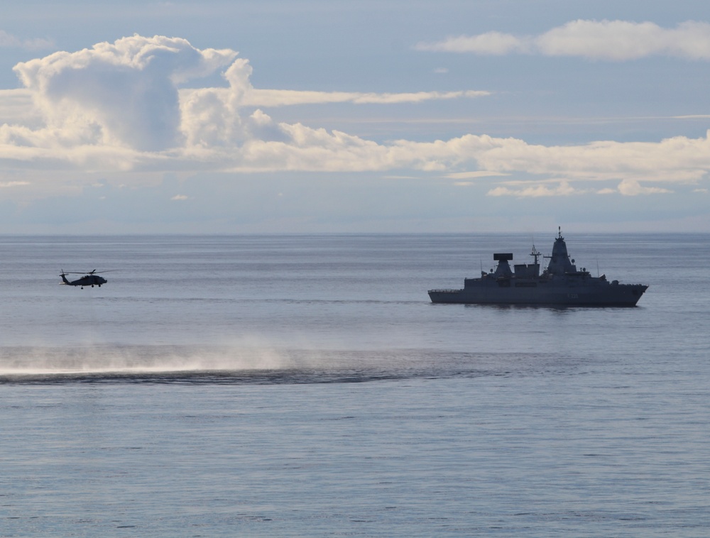 German and U.S. Naval Forces Operate in the Barents Sea