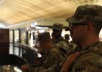 Taskforce Magnolia patrolling Union Station