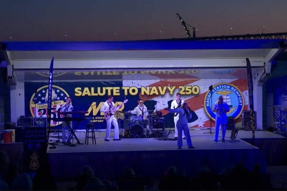 Rhode Island Sound performs for “Salute to Navy 250” at NAVSTA Newport