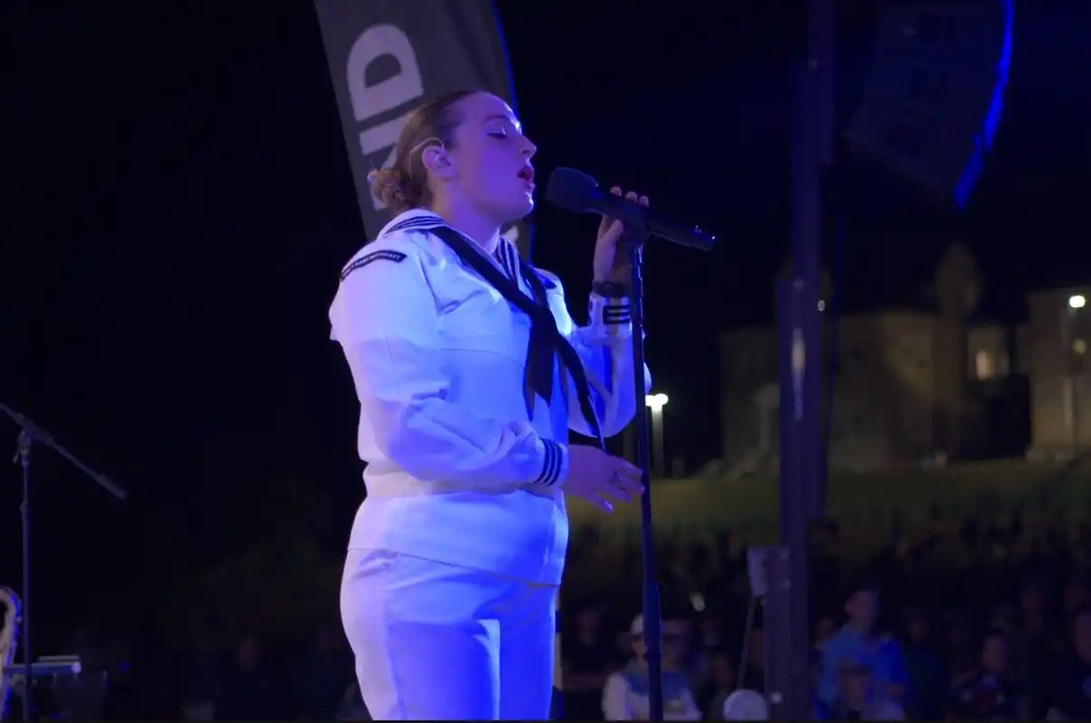 Rhode Island Sound performs for “Salute to Navy 250” at NAVSTA Newport