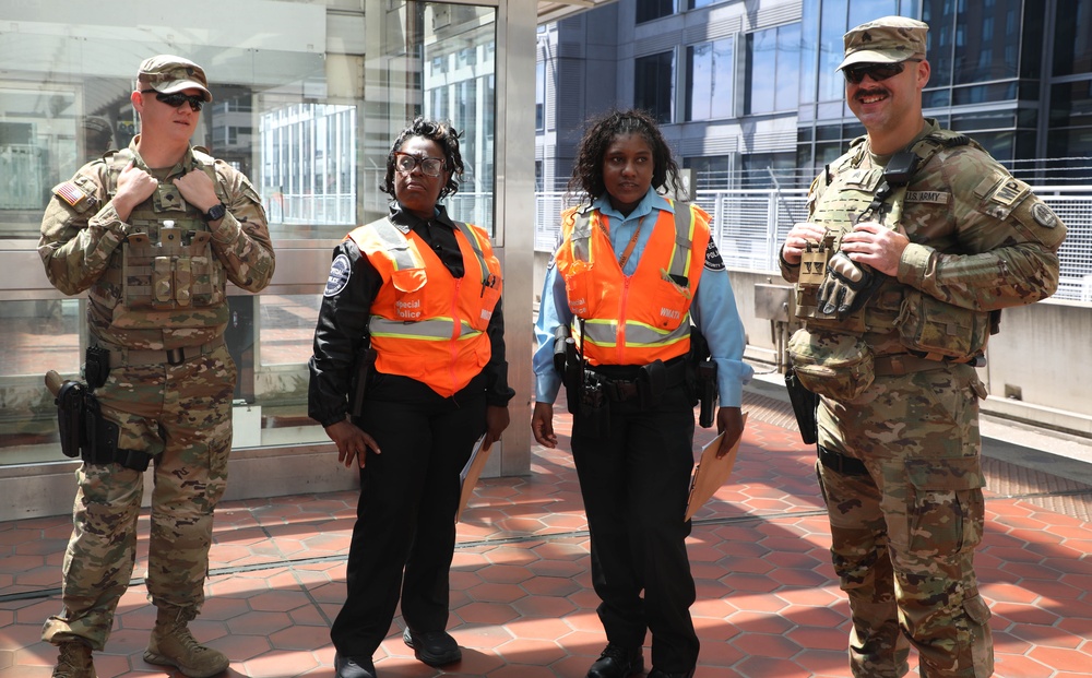 Taskforce Magnolia patrolling Union Station