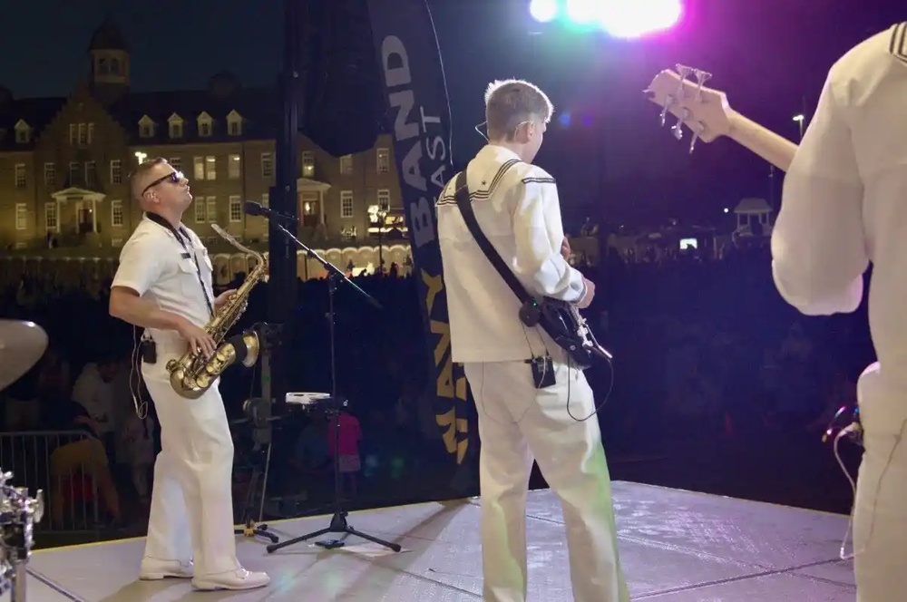 Rhode Island Sound performs for “Salute to Navy 250” at NAVSTA Newport
